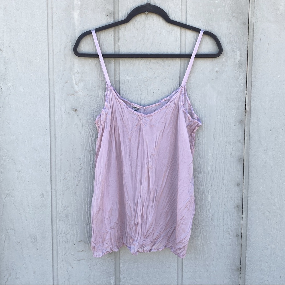 Bundle 3 for 50% off Deadstock 1980s-90s Italian Pale Rose Silk Rayon Cami As-Is